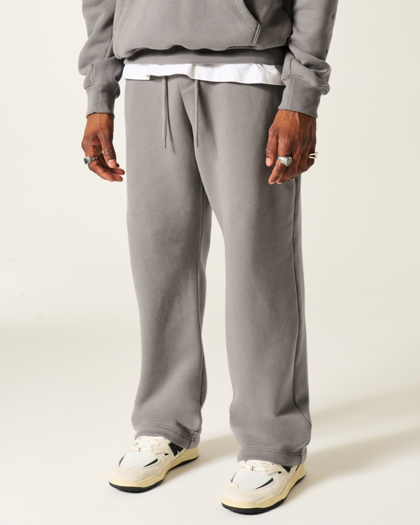 Baggy Stud Pocket Sweatpants, Dark Gray view 2