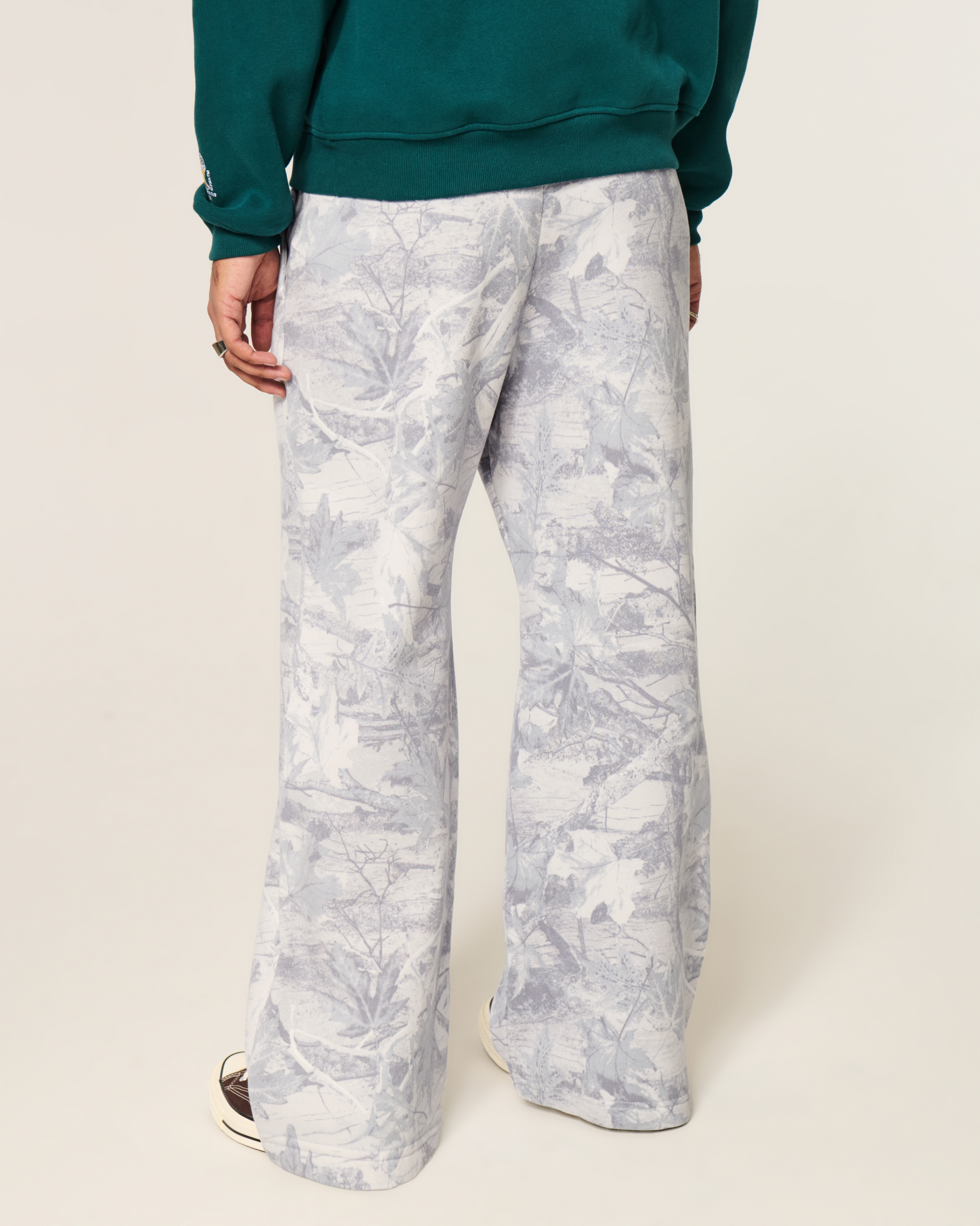 Hollister Feel Good Camo Baggy Bootcut Sweatpants