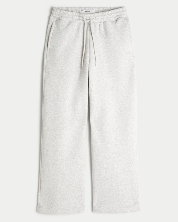 Baggy Bootcut Sweatpants, Light Heather Gray view 1