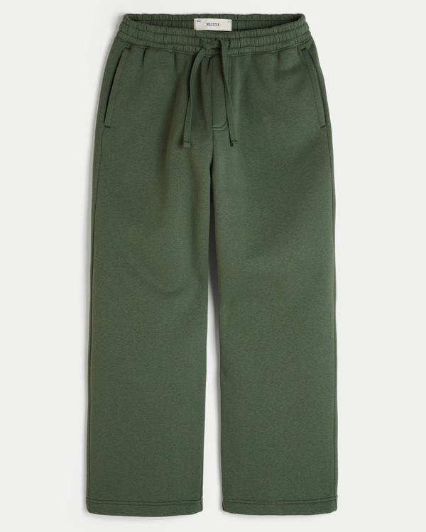 Hollister Feel Good Super Baggy Sweatpants, Dark Olive view 1