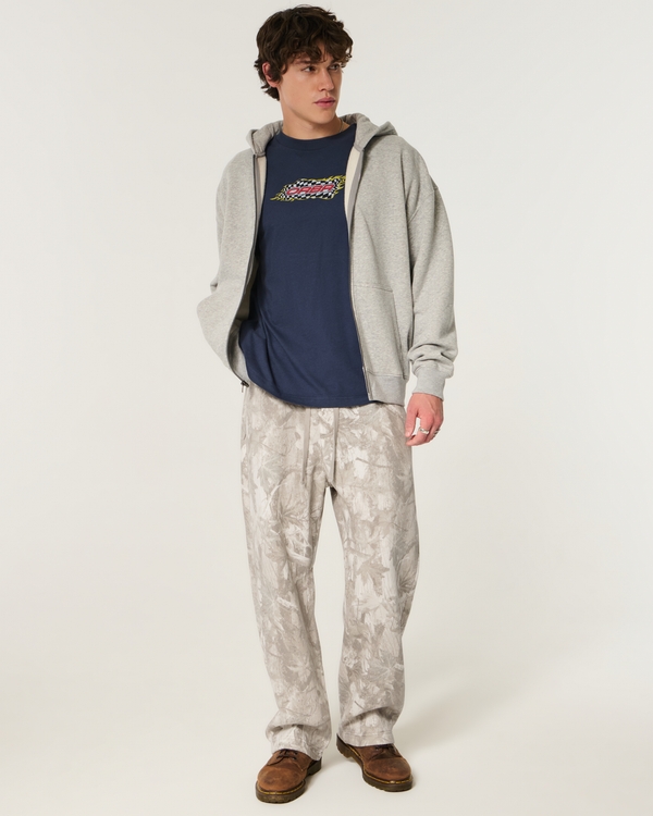 Camo Baggy Sweatpants, Cream Camo view 1