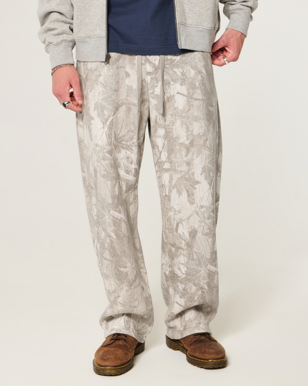 Camo Baggy Sweatpants, Cream Camo view 2