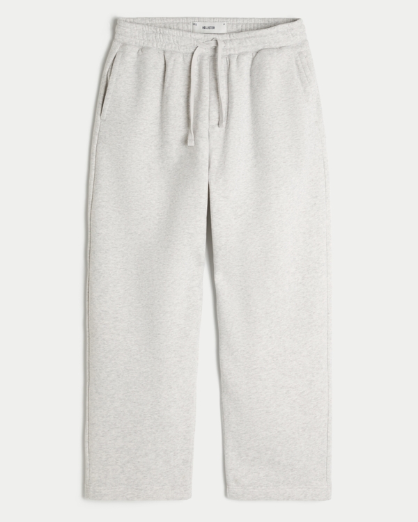 Hollister Feel Good Graphic Baggy Sweatpants, Light Heather Gray view 1