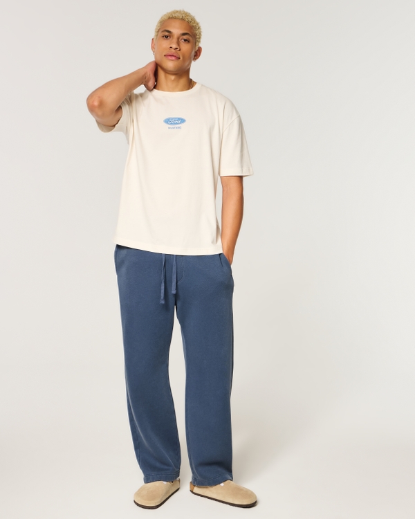 Hollister Feel Good Baggy Sweatpants, Dark Blue view 1