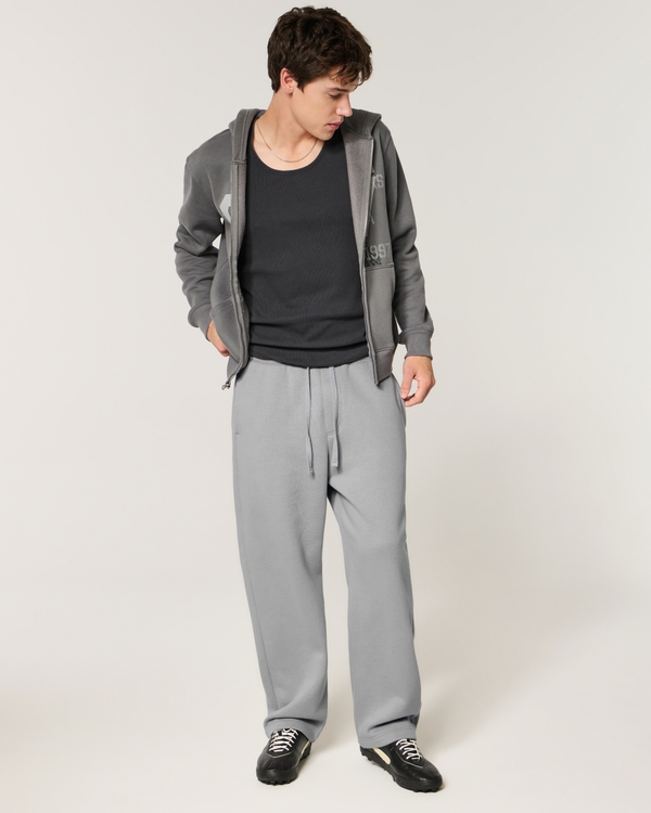 Hollister Feel Good Baggy Sweatpants, Gray view 1