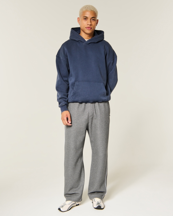 Baggy Cooling Sweatpants, Dark Heather Gray view 1