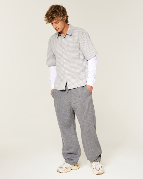Hollister Feel Good Baggy Sweatpants, Dark Heather Gray view 1