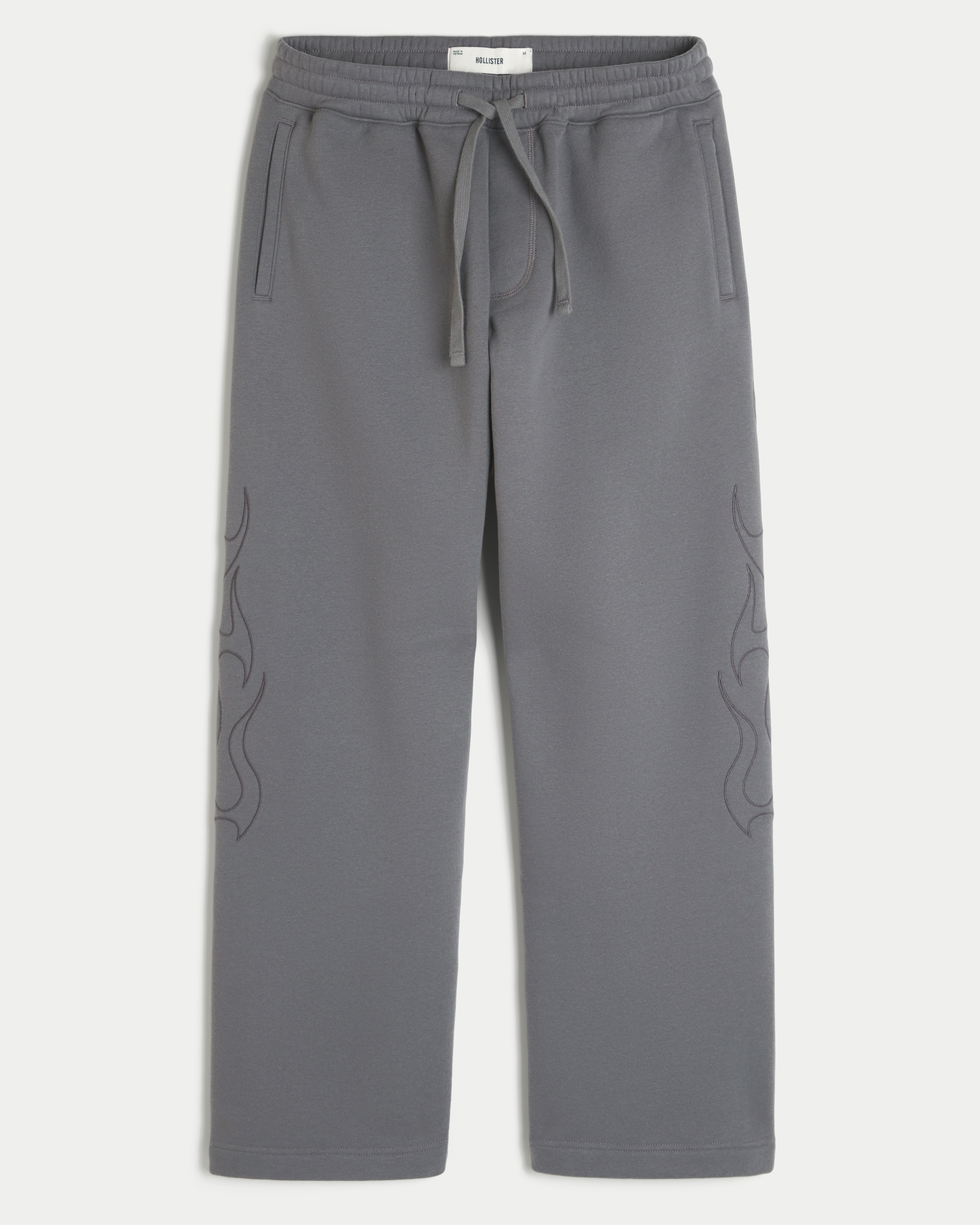 Hollister Feel Good Embroidered Graphic Baggy Sweatpants