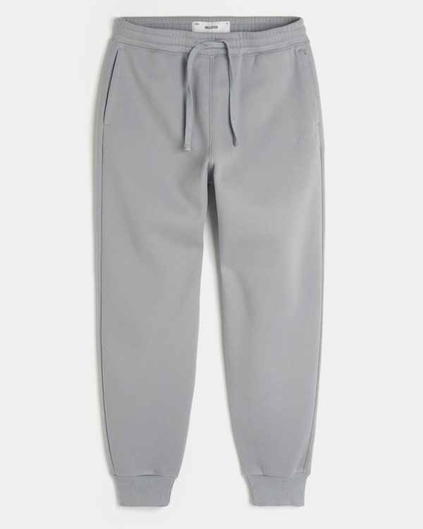 Relaxed Fleece Joggers, Gray view 1