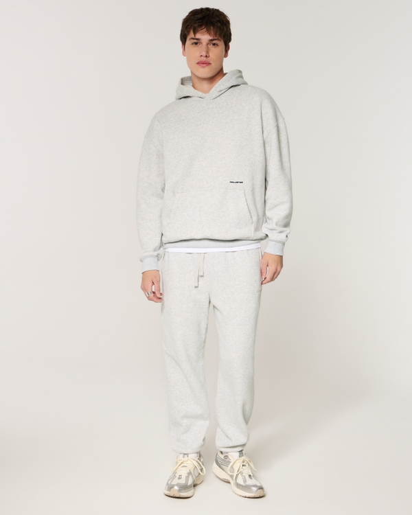 Relaxed Fleece Joggers, Light Heather Gray view 1
