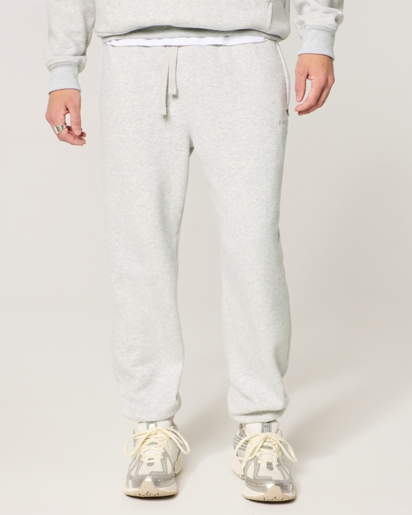 Relaxed Fleece Joggers, Light Heather Gray view 2