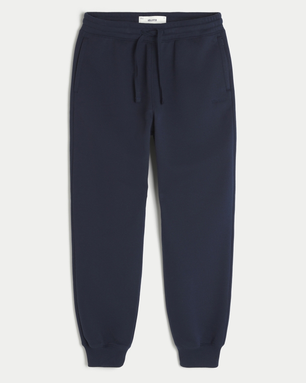 Relaxed Fleece Joggers, Navy view 1