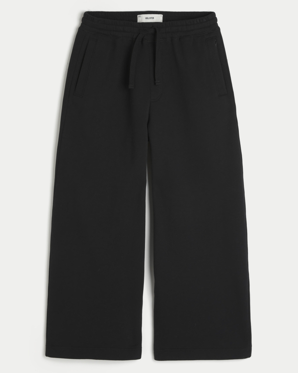 Hollister Feel Good Ultra Baggy Sweatpants, Black view 1