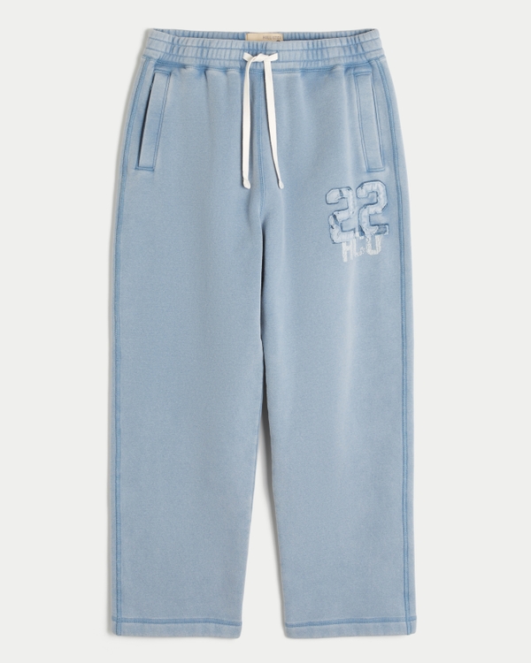 Vault Release Logo Graphic Baggy Sweatpants, Light Blue view 1