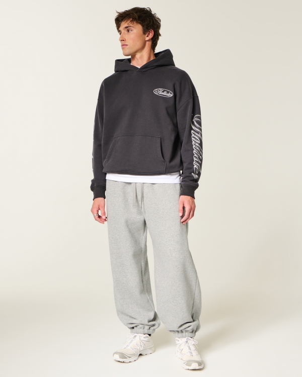 Super Baggy Cinch Joggers, Heather Gray view 1
