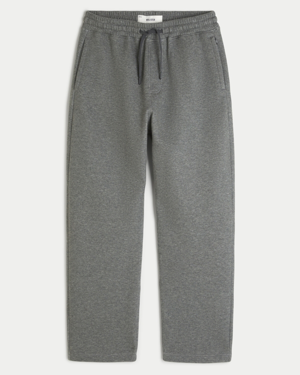 Relaxed Straight Everyday Cooling Sweatpants, Dark Heather Gray view 1