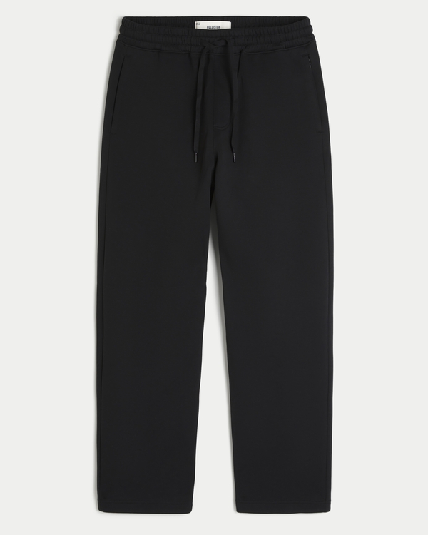 Relaxed Straight Everyday Cooling Sweatpants, Black view 1