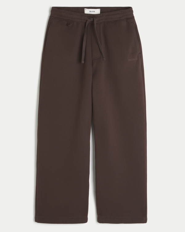 Hollister Feel Good Super Baggy Sweatpants, Brown view 1