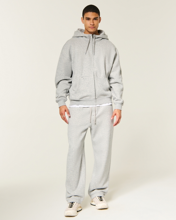 Hollister Feel Good Baggy Sweatpants, Heather Gray view 1