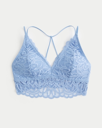 Women's Crochet-Style Strappy Back Bralette | Women's Bralettes ...