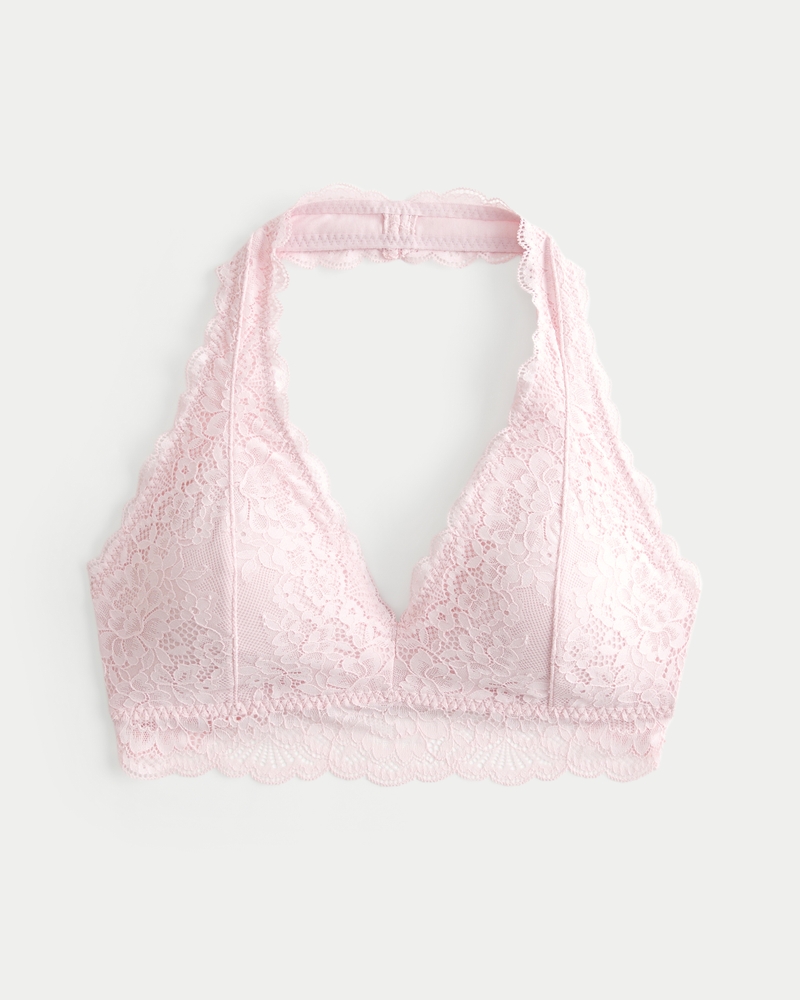 Hollister lace halter bralette on sale