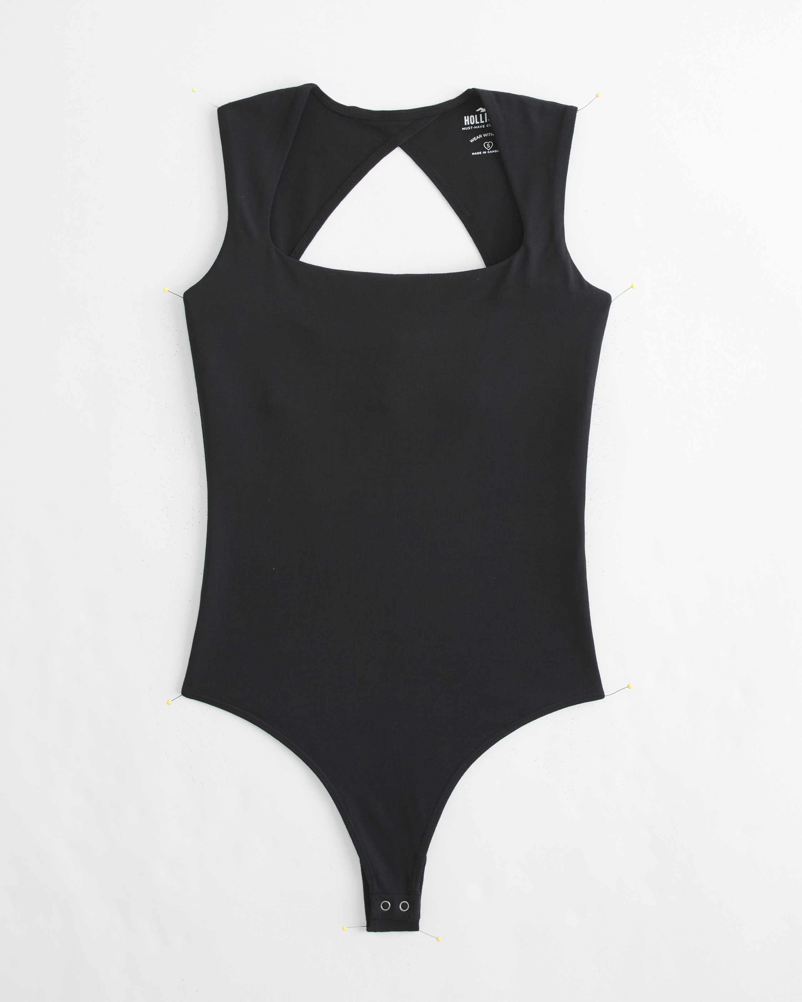 Hollister Seamless Fabric Open Back Bodysuit