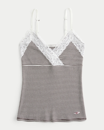 Women's Wrap Lace Trim Cami | Women's Tops | HollisterCo.ca