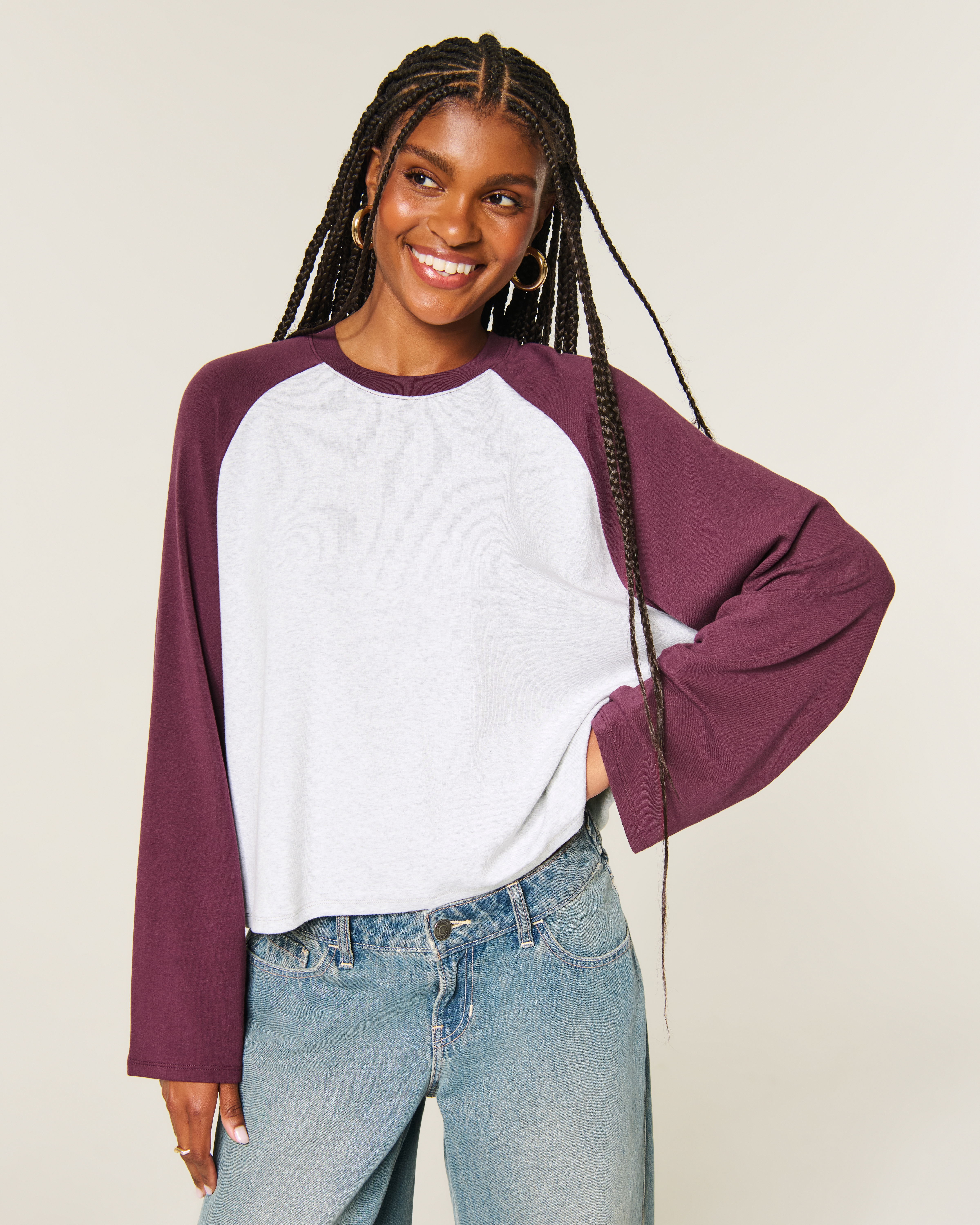 Easy Long-Sleeve Crew Top