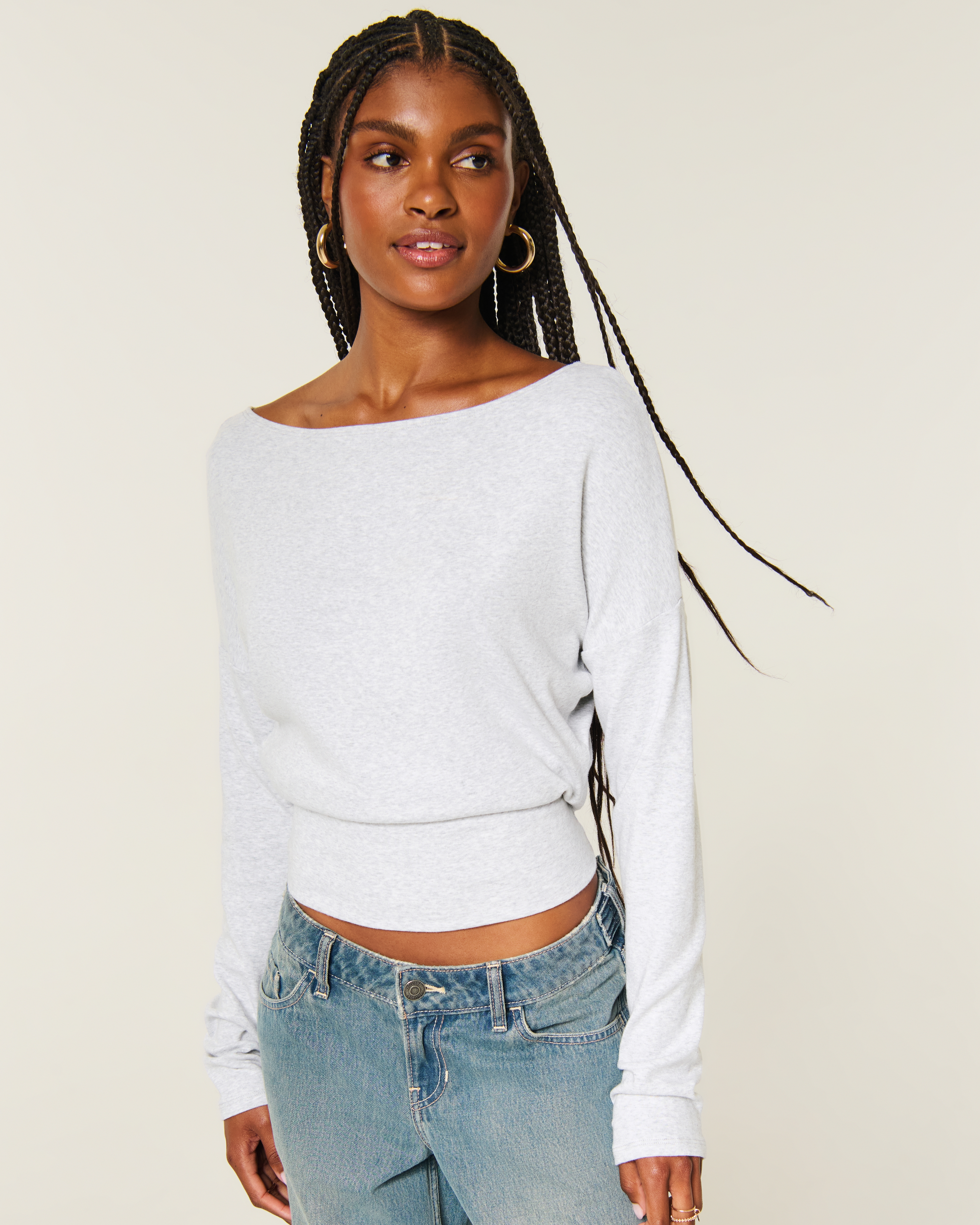 Easy Banded Off-the-Shoulder Top