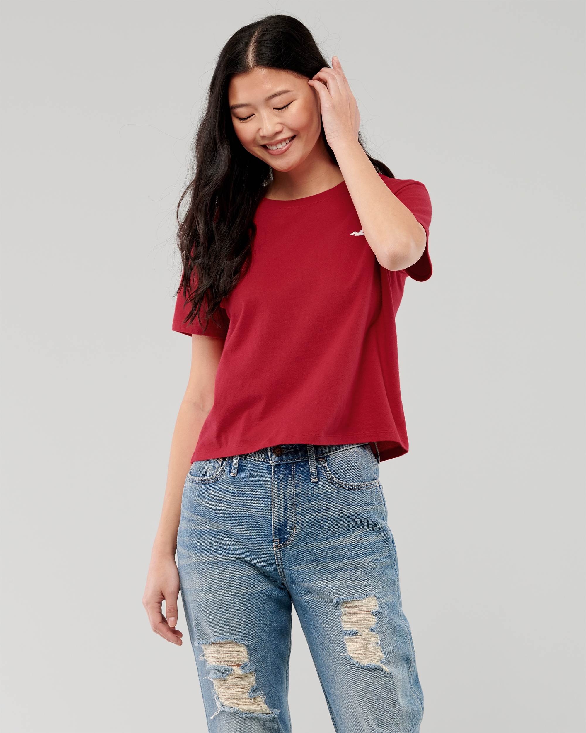 hollister off the shoulder shirt