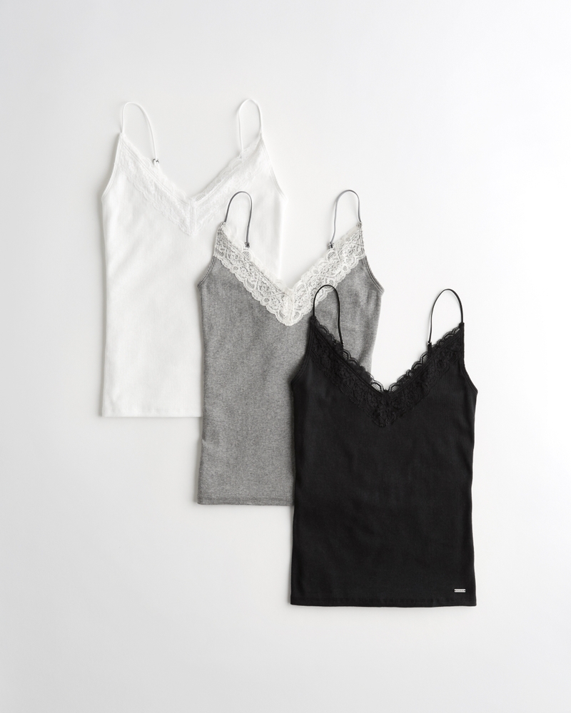 Girls Slim Cami 3 Pack Girls Tops Hollisterco Com