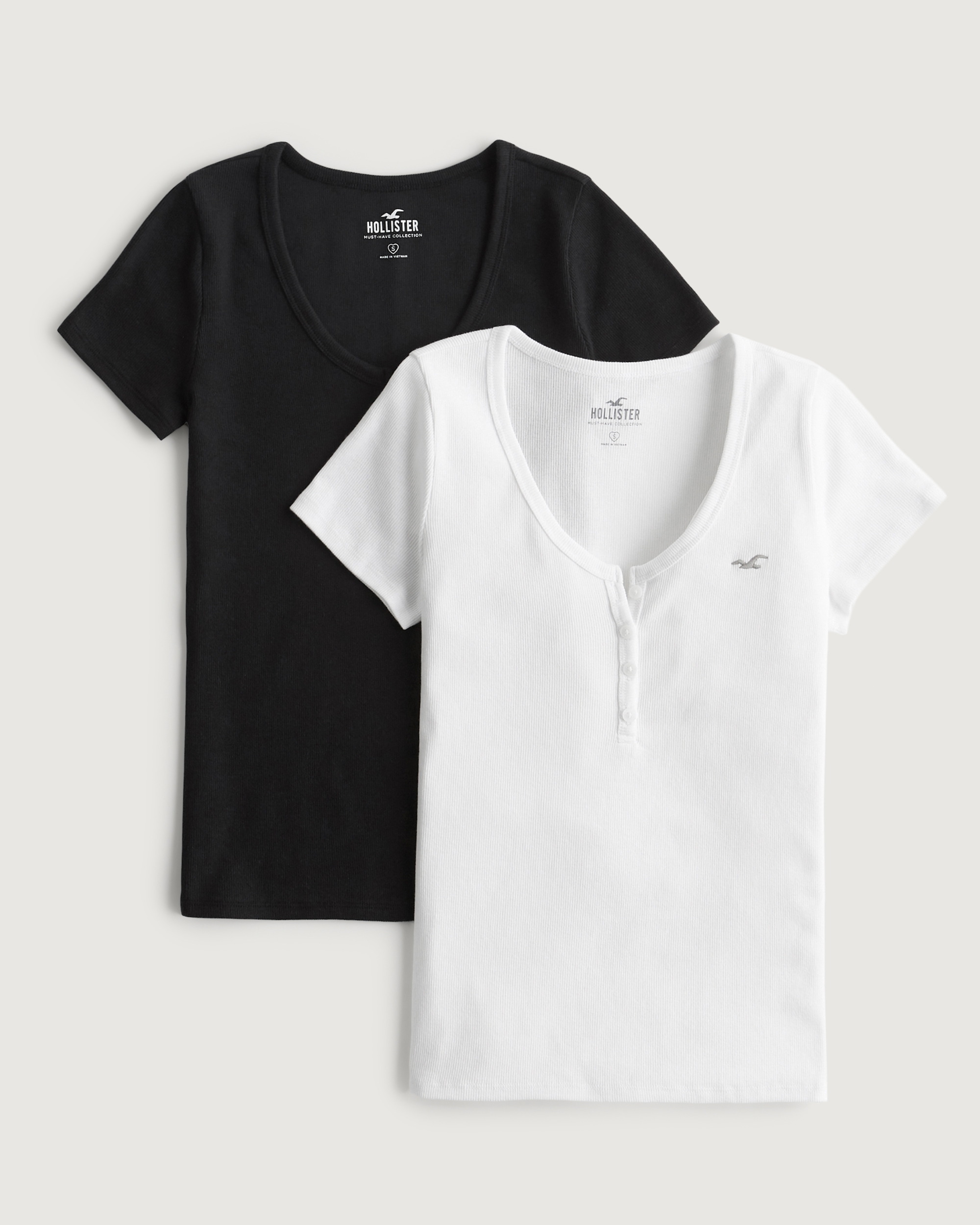 hollister henley t shirt