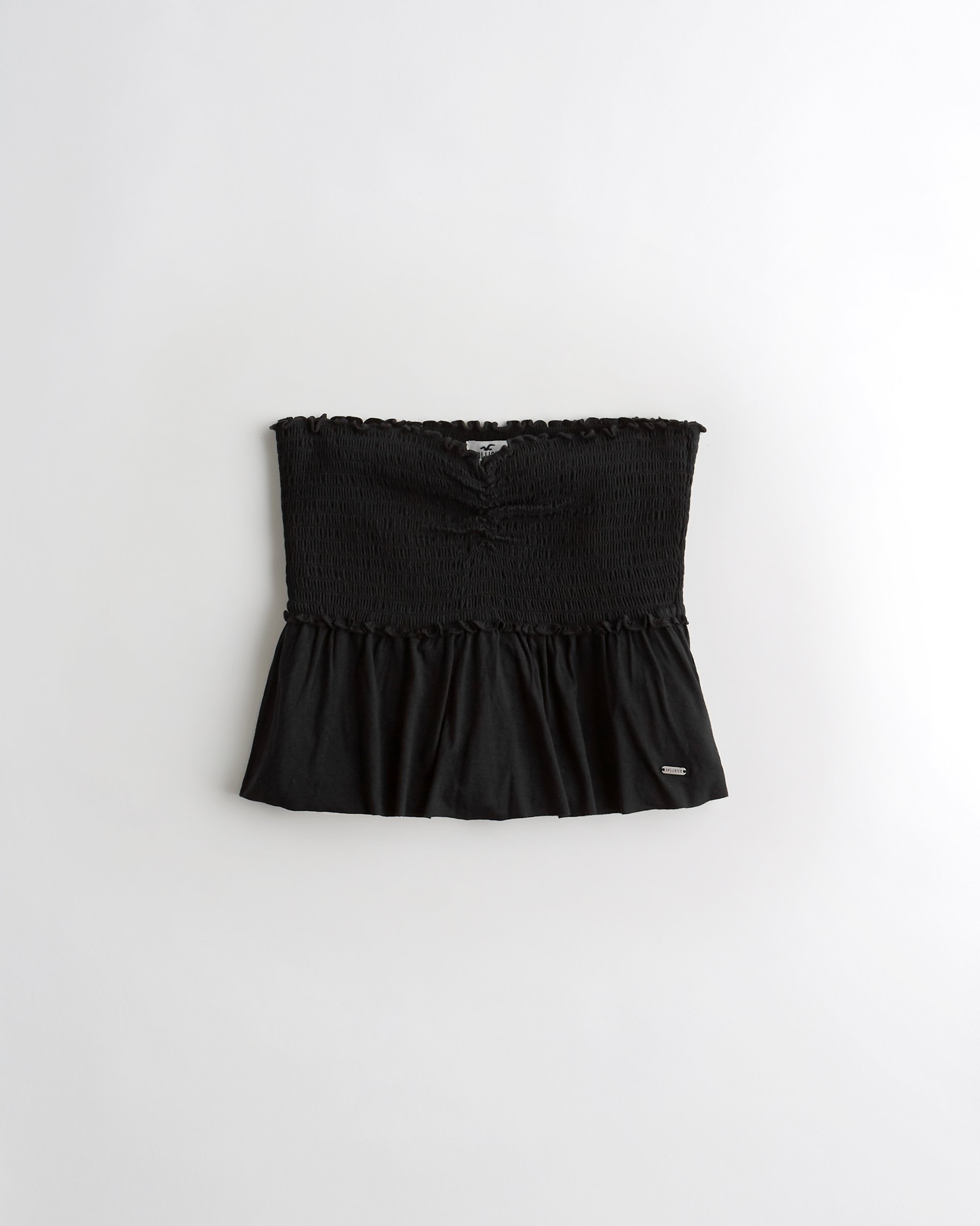 hollister smocked tube top
