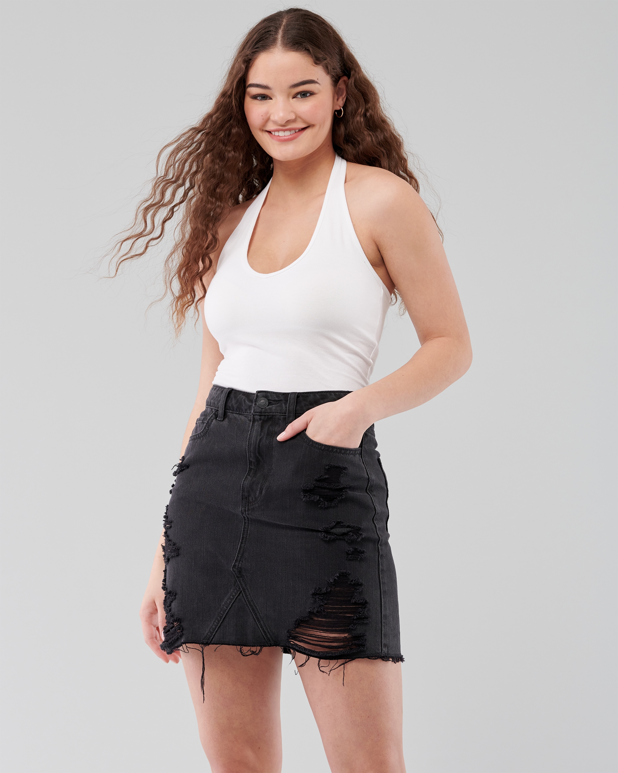 hollister halter neck top