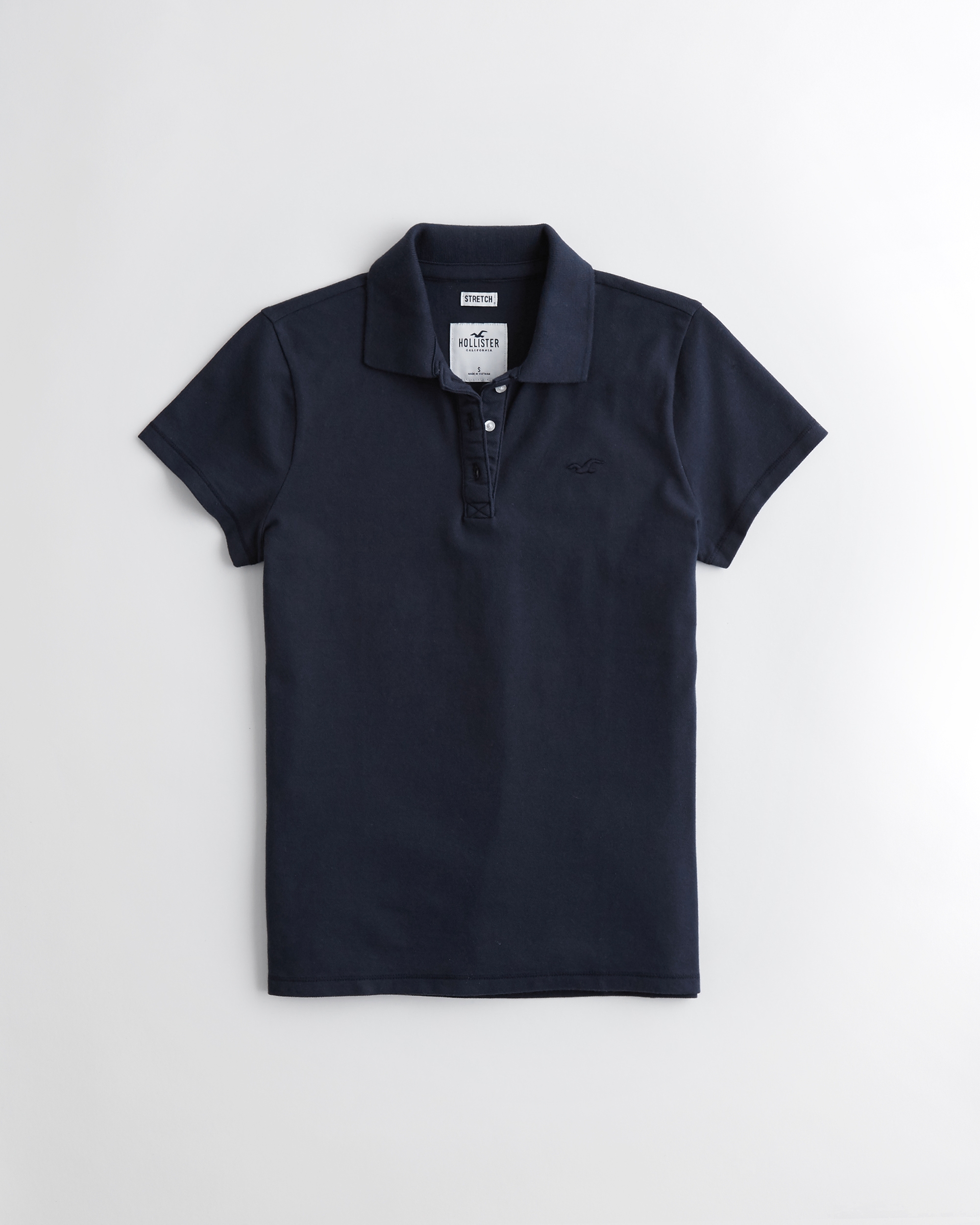 hollister black polo