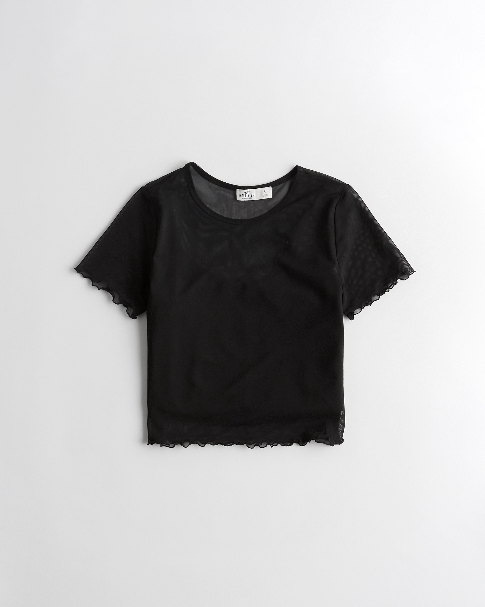 Girls Mesh Baby Tee | Girls Hollister 