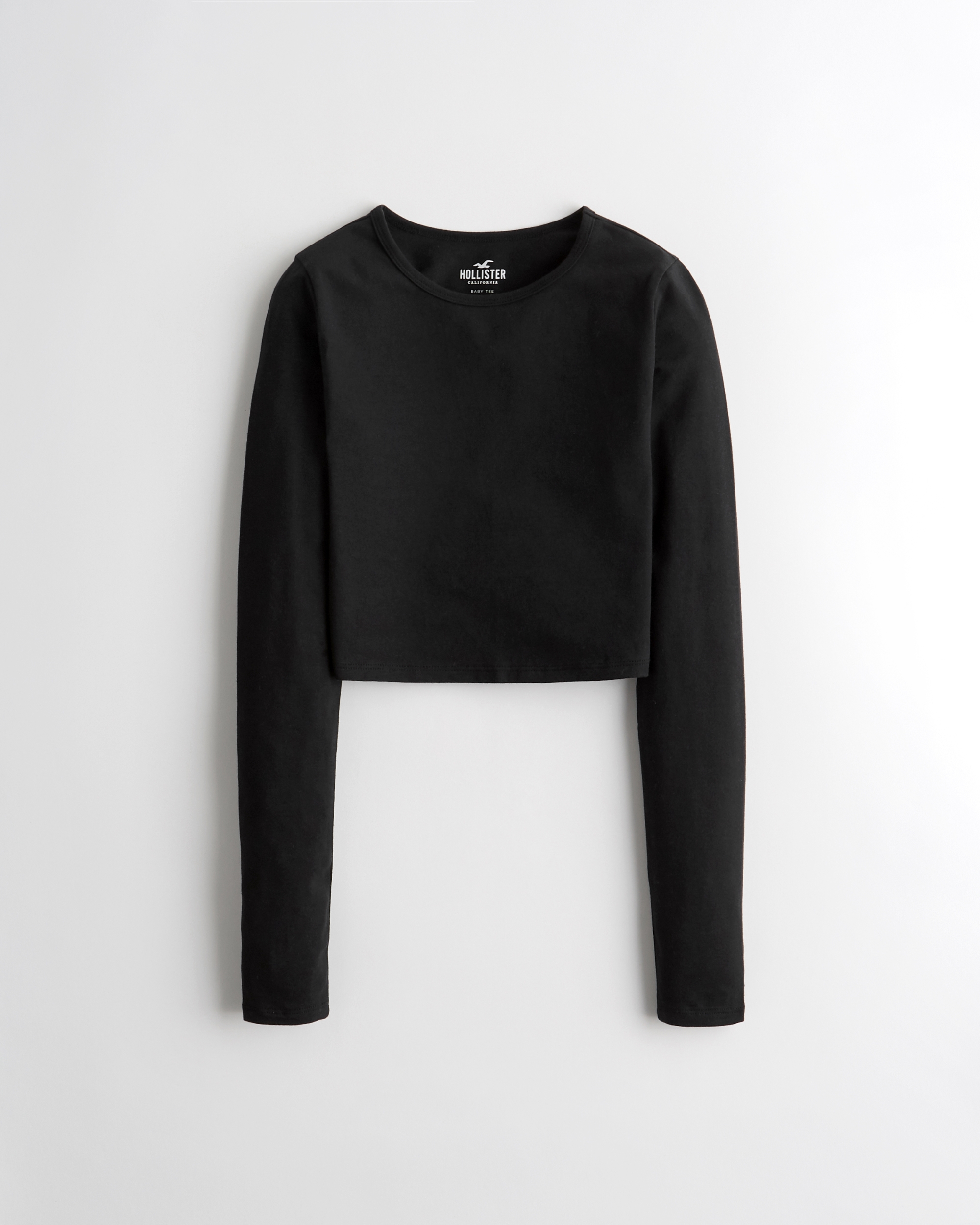 black long sleeve hollister shirt