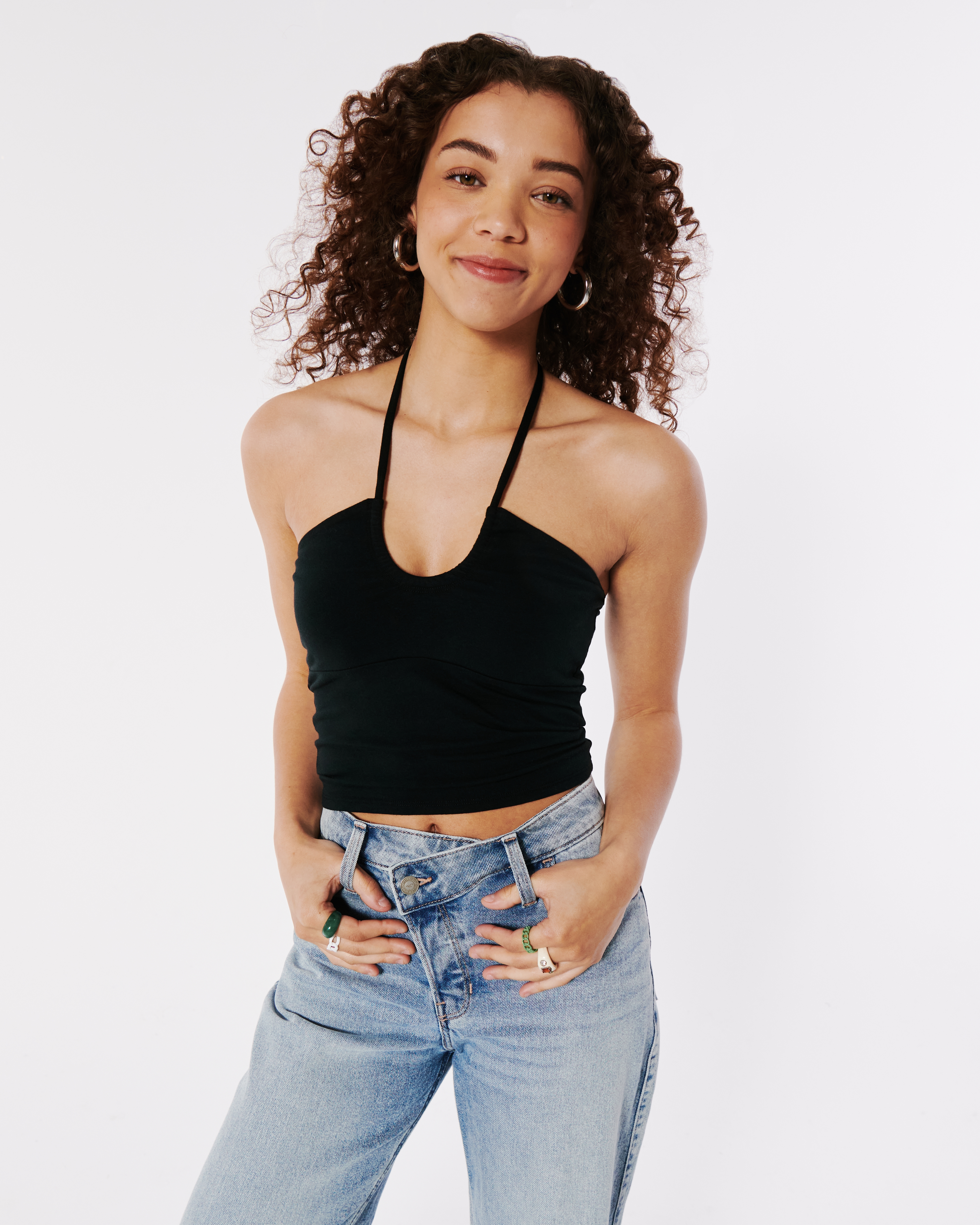 Multi-Way Cinch Halter Top