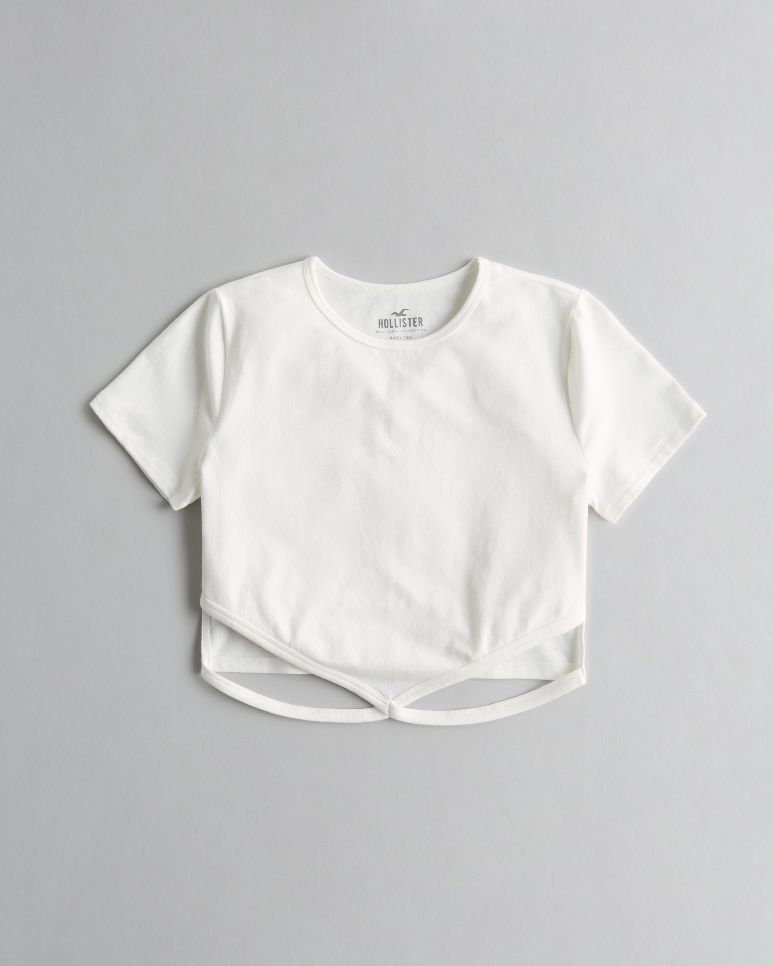 Hollister white 2024 crop top