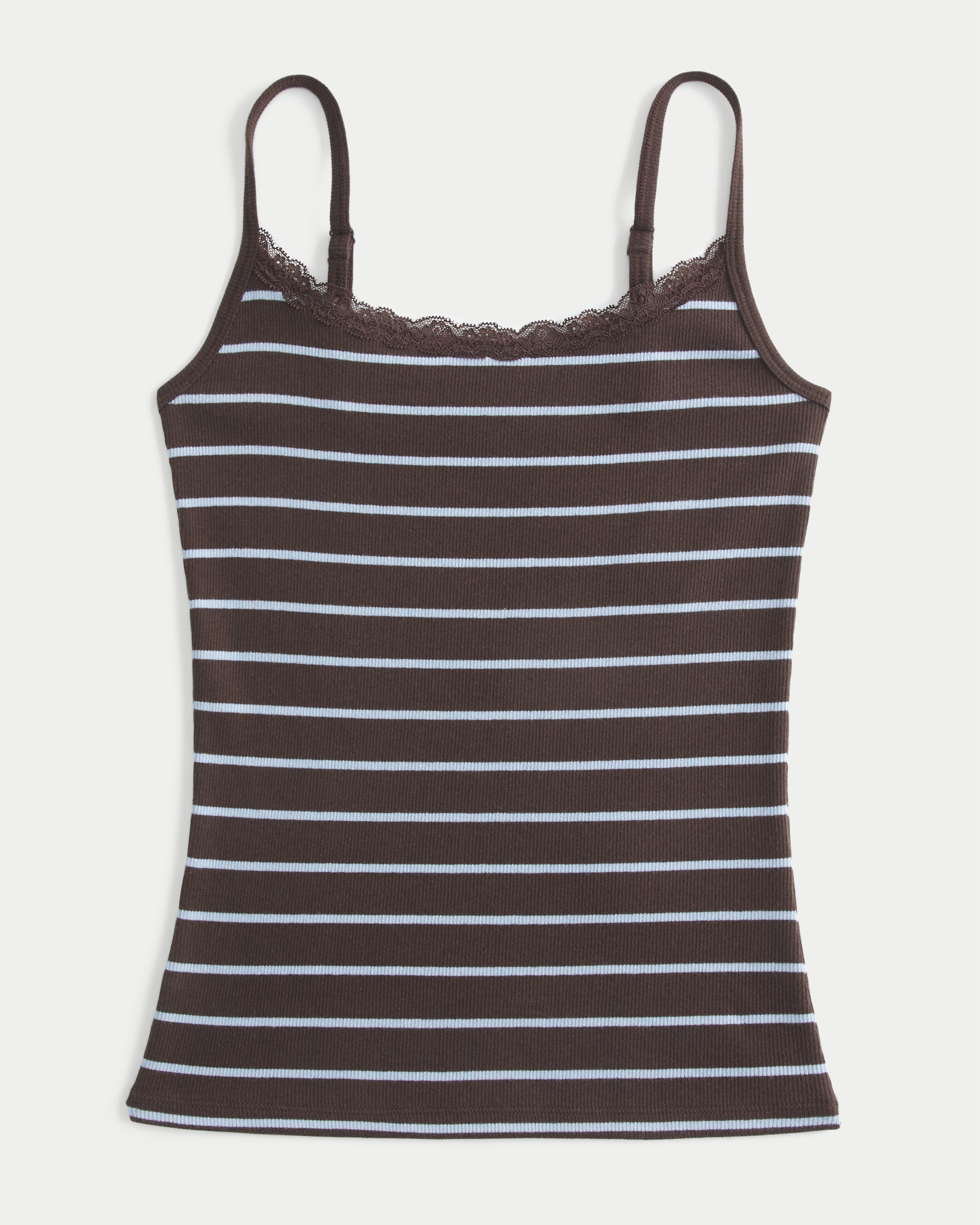 Rib Lace Trim Cami