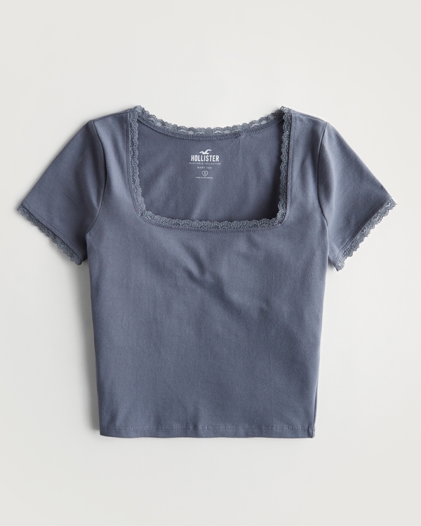 WOMEN FASHION Shirts & T-shirts Slip Navy Blue S Hollister T-shirt discount 80% 