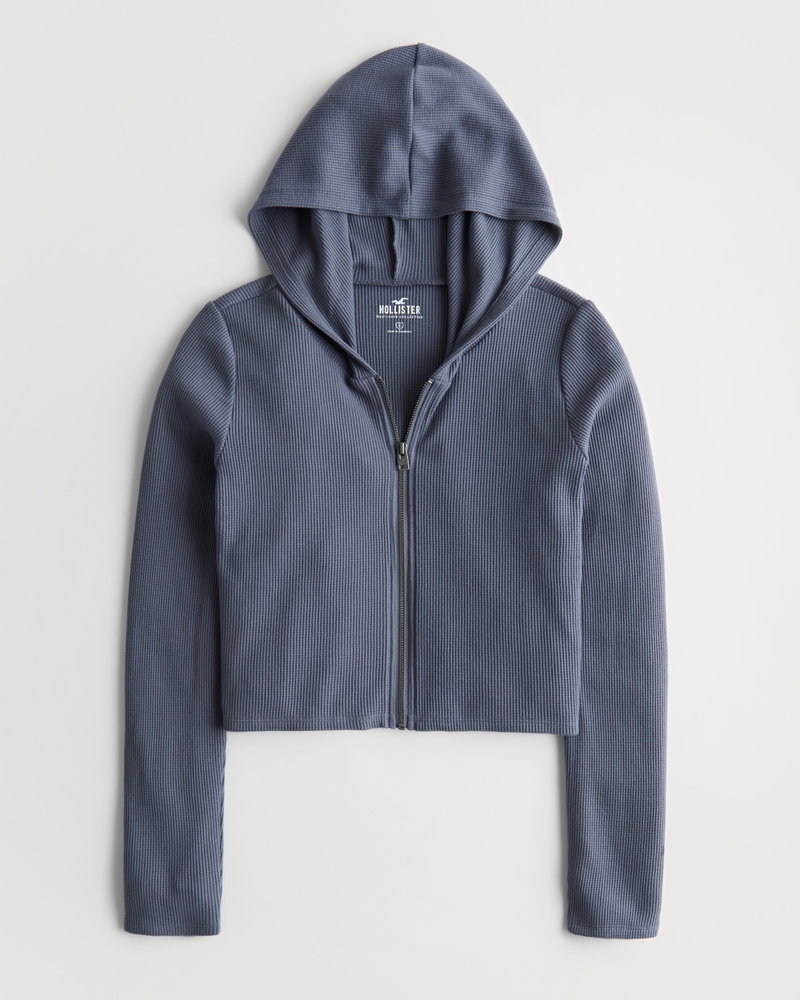 Hollister grey hoodie cheap womens