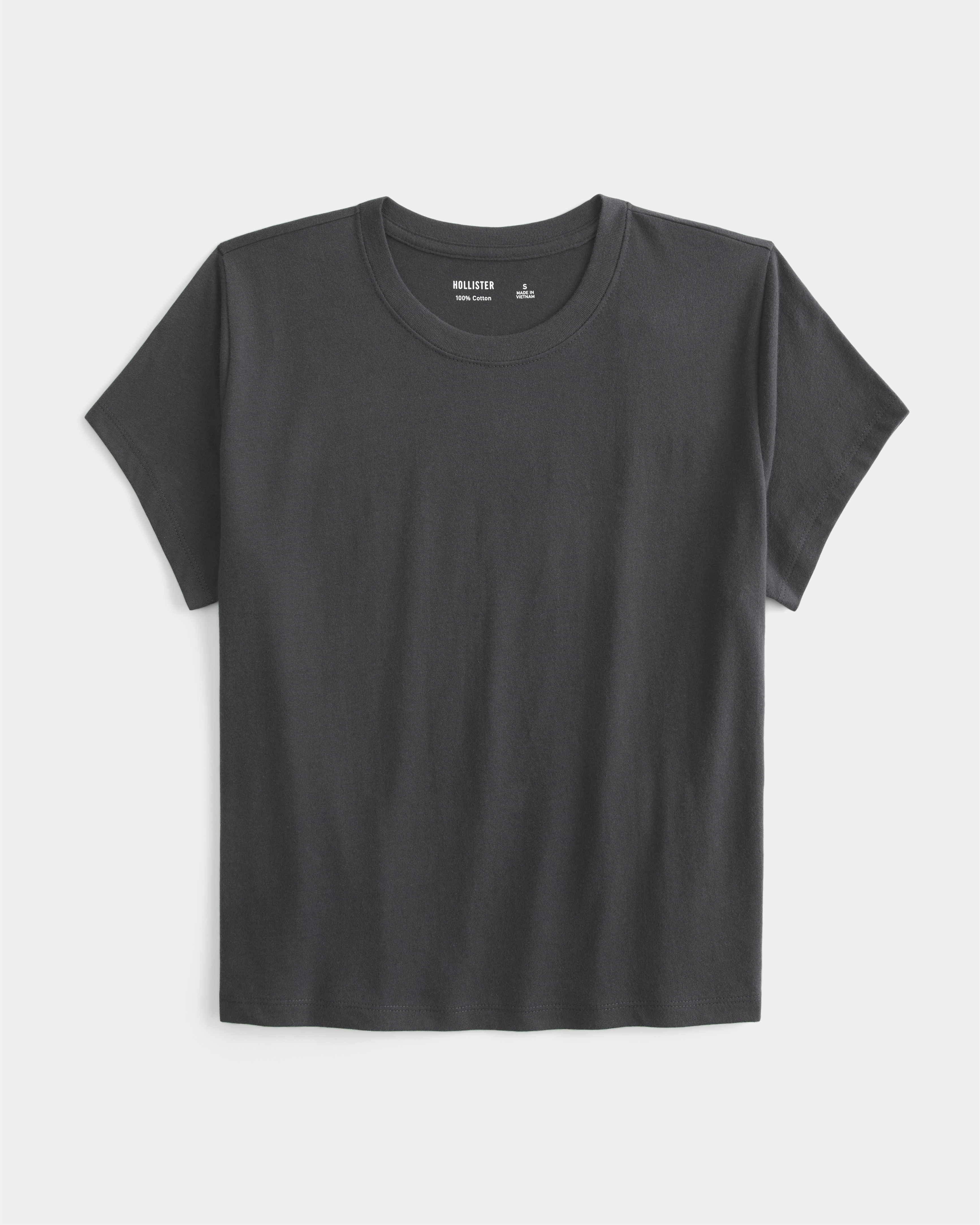 Relaxed Cotton Crew Tee