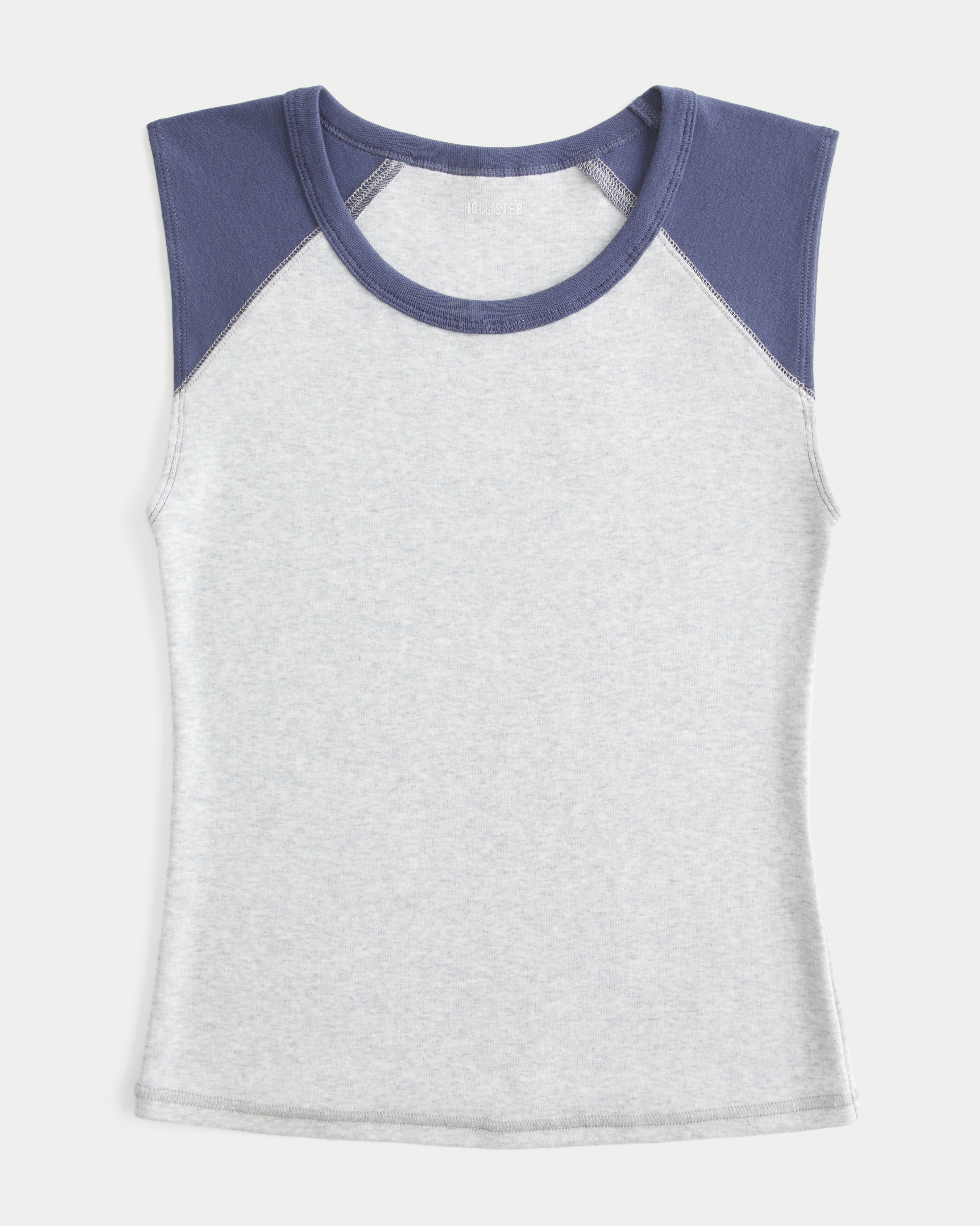 High-Neck Raglan Tank
