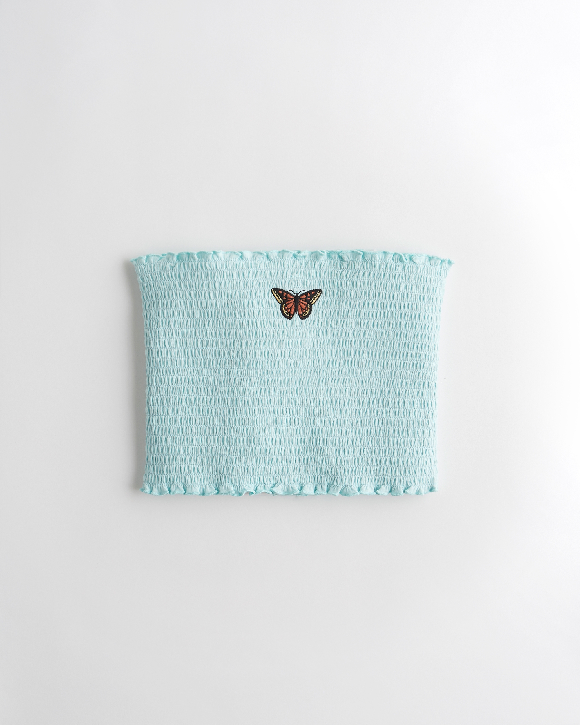 hollister smocked tube top
