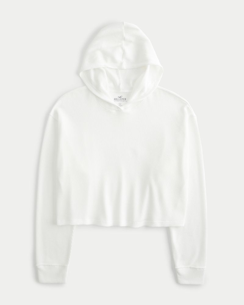 Hollister cropped clearance hoodie