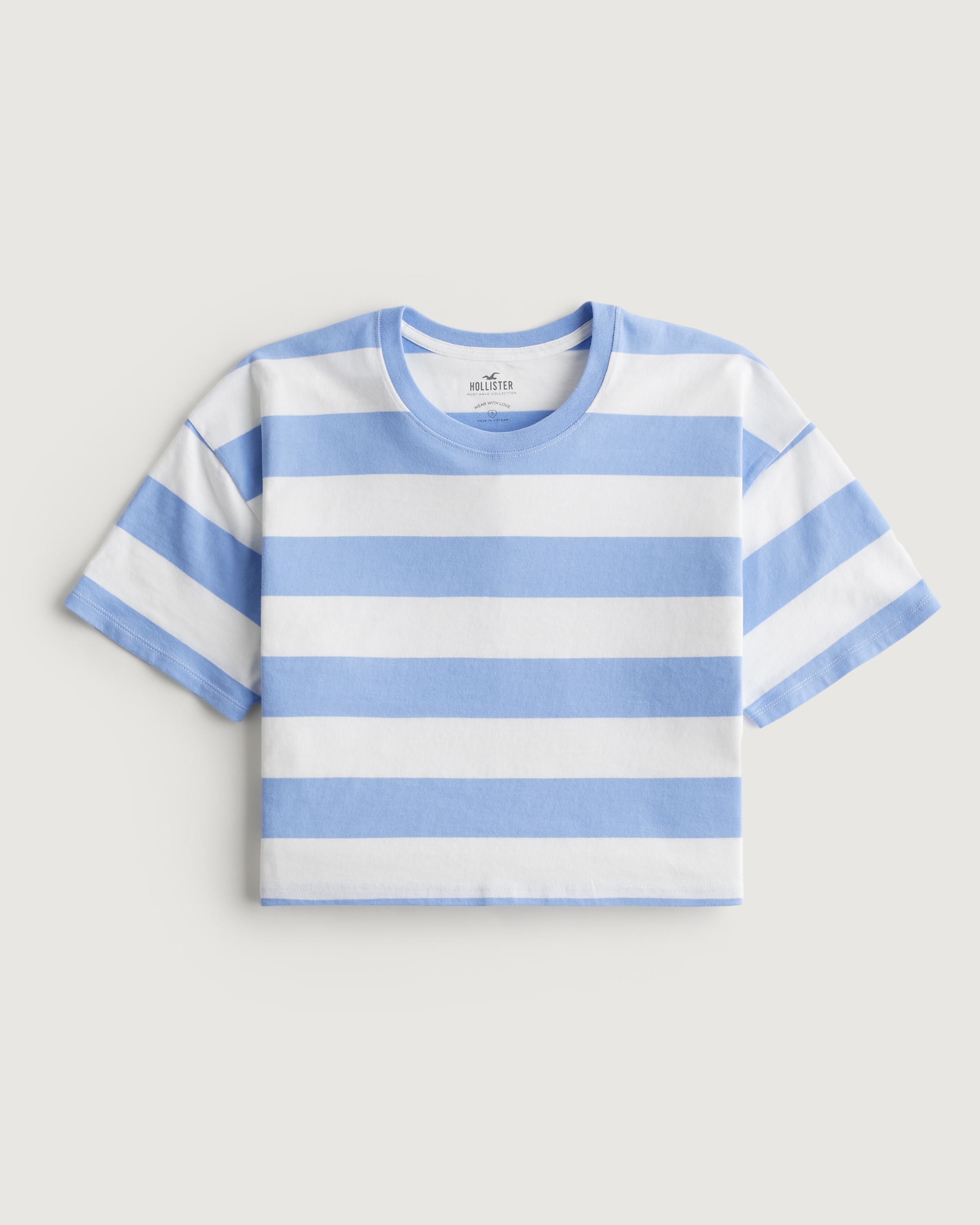 Hollister striped clearance t shirt