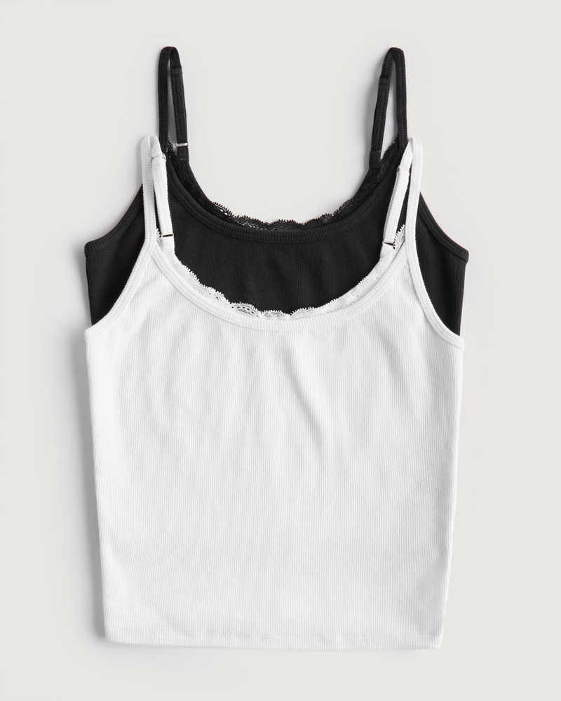 Hollister white tank top hotsell