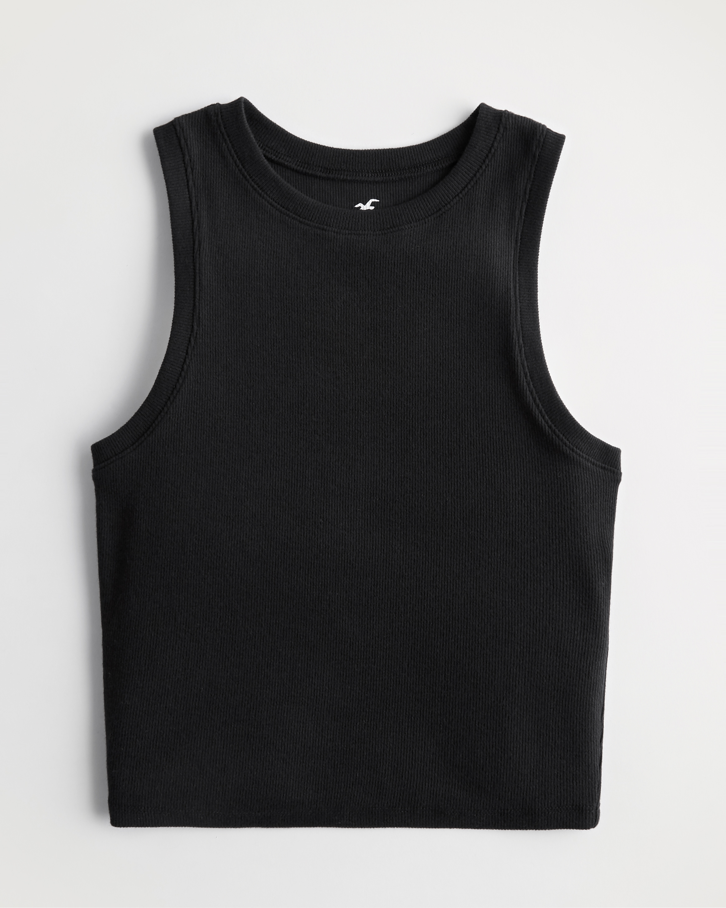 Hollister High Neck Knit Crop Tank Top