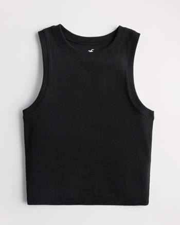 Womens Ribbed High Neck Tank 6-Pack main image 0